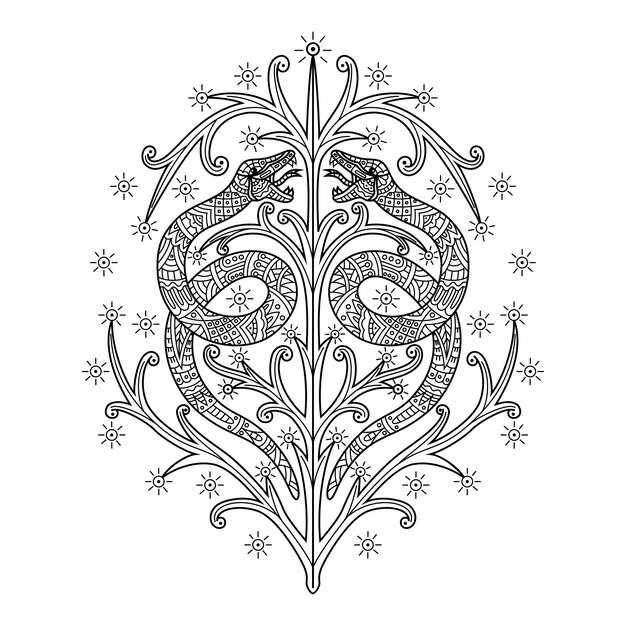 Техника рисования келтских узоров