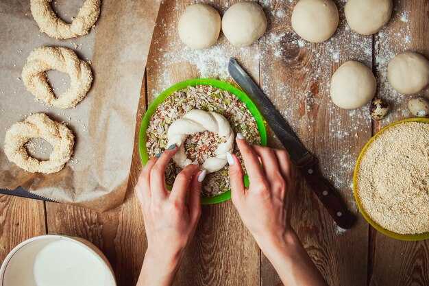 Приготовление теста для оладьев