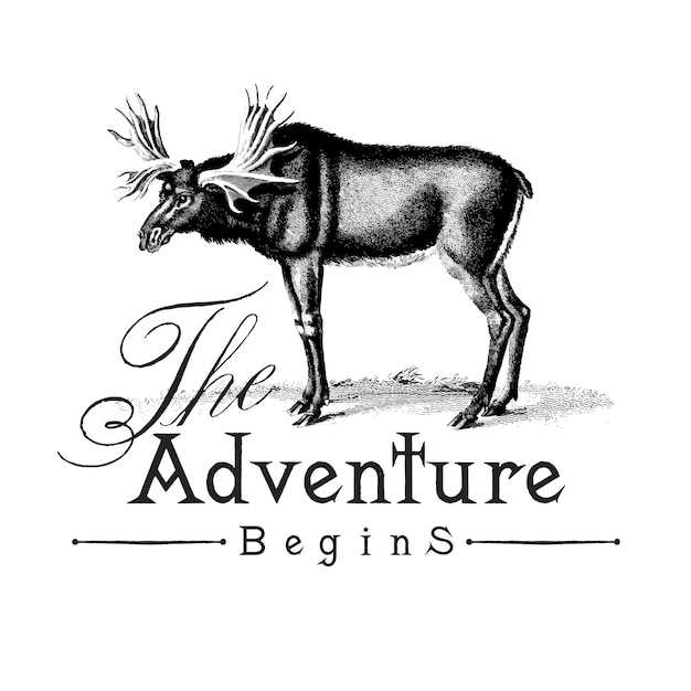 Татуировки оленя с элементами природы