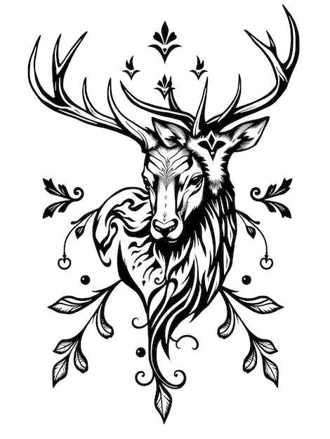 Популярные стили и дизайны татуировок оленя