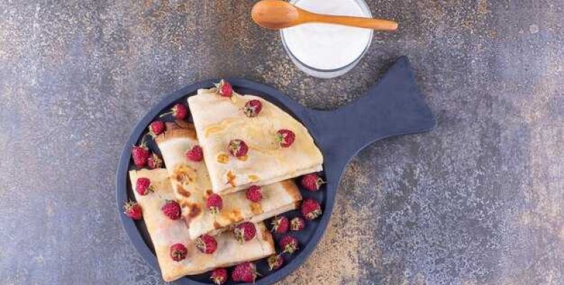 Блины на кефире простой рецепт пошагово