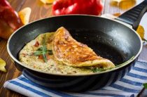 Омлет на сковороде с молоком пышный рецепт пошагово