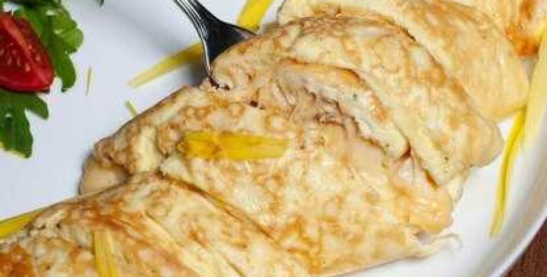 Омлет с молоком на сковороде рецепт пышный пошагово