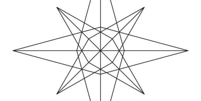 Семиконечная звезда — значение и как нарисовать семиконечную звезду шаг за шагом