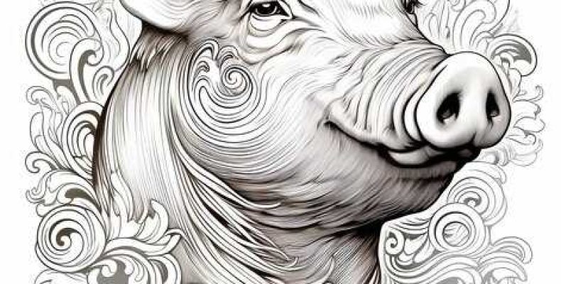 Татуировки на свиньях — искусство свини на арт-ферме Вима